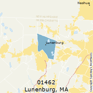 Lunenburg,Massachusetts County Map