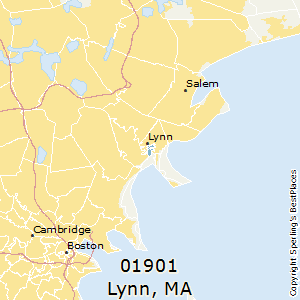 Lynn,Massachusetts County Map