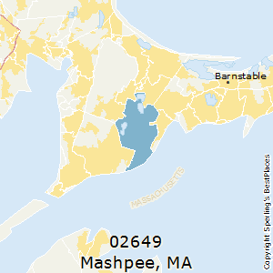 Mashpee,Massachusetts County Map