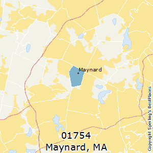 Maynard,Massachusetts County Map