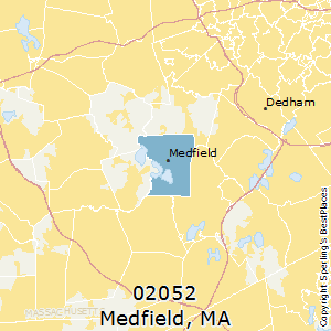 Medfield,Massachusetts County Map