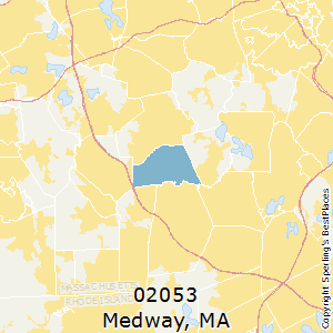 Medway,Massachusetts County Map