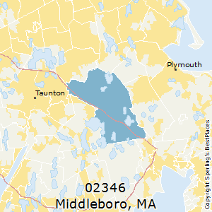 Middleboro,Massachusetts County Map