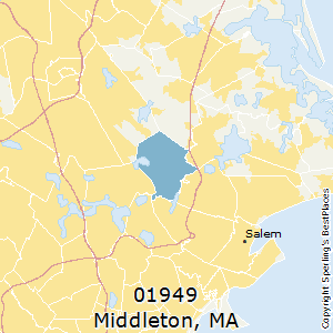 Middleton,Massachusetts County Map