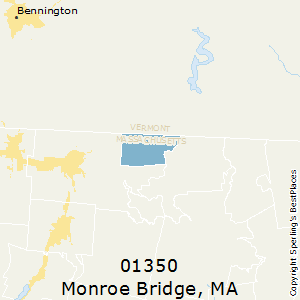 Monroe_Bridge,Massachusetts County Map