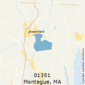 Montague,Massachusetts County Map