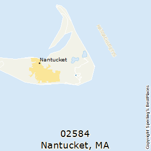 Nantucket,Massachusetts County Map