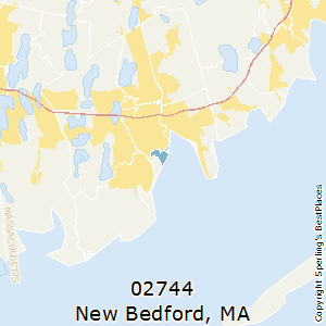 New_Bedford,Massachusetts County Map