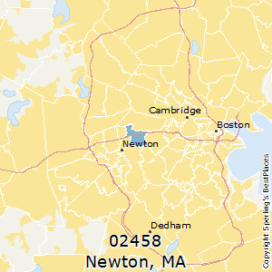 Newton,Massachusetts County Map
