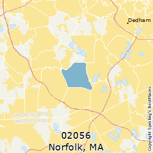 Norfolk,Massachusetts County Map