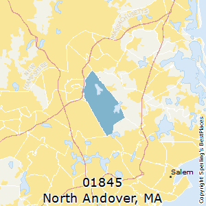 North_Andover,Massachusetts County Map