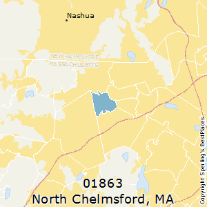 North_Chelmsford,Massachusetts County Map