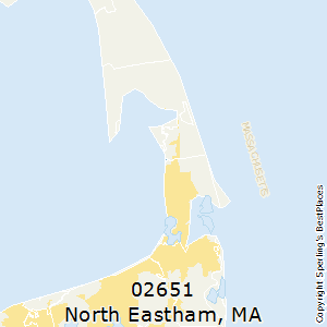 North_Eastham,Massachusetts County Map