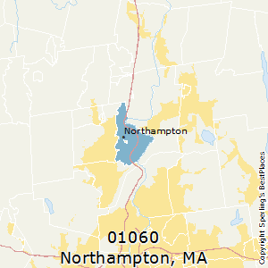 Northampton,Massachusetts County Map