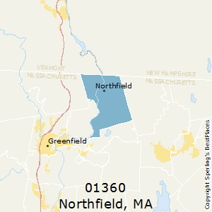 Northfield,Massachusetts County Map