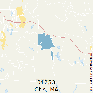 Otis,Massachusetts County Map