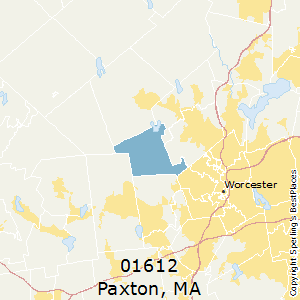 Paxton,Massachusetts County Map