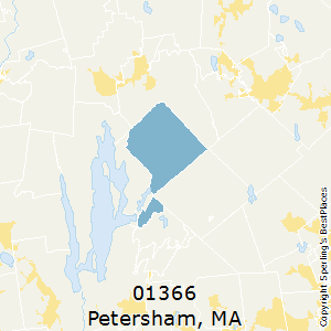 Petersham,Massachusetts County Map
