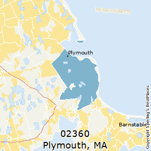 Plymouth,Massachusetts(02360) Zip Code Map