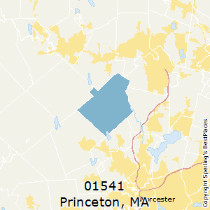 Princeton,Massachusetts County Map