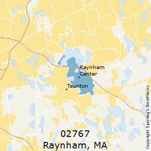 Raynham,Massachusetts County Map