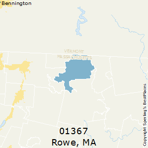 Rowe,Massachusetts County Map