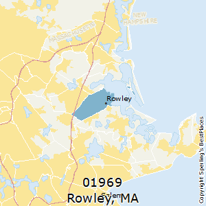 Rowley,Massachusetts County Map