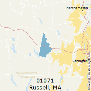 Russell,Massachusetts County Map