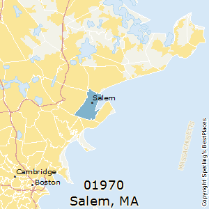 Salem,Massachusetts County Map