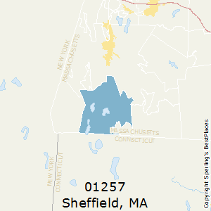 Sheffield,Massachusetts County Map