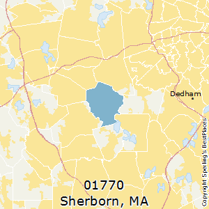 Sherborn,Massachusetts County Map
