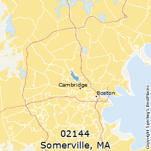 Somerville,Massachusetts County Map