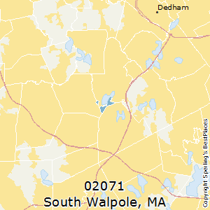South_Walpole,Massachusetts County Map