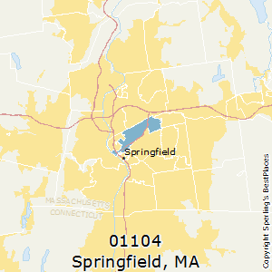 Springfield,Massachusetts County Map