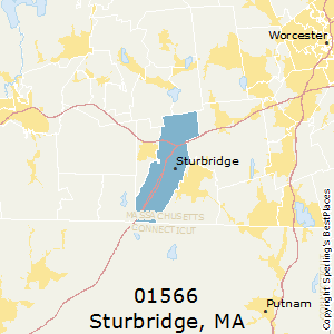 Sturbridge,Massachusetts County Map