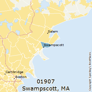 Swampscott,Massachusetts County Map