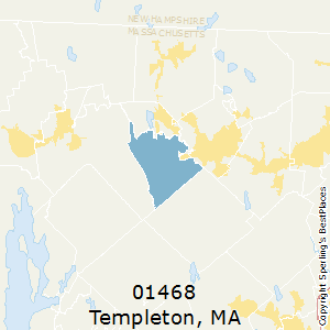 Templeton,Massachusetts County Map