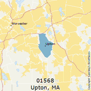 Upton,Massachusetts County Map