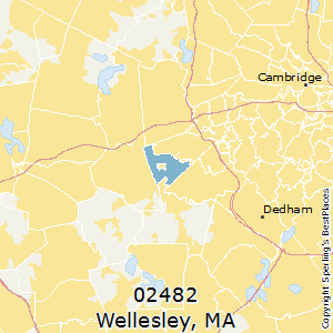 Wellesley,Massachusetts County Map