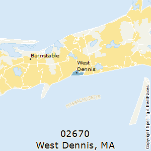 West_Dennis,Massachusetts County Map