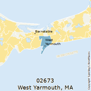 West_Yarmouth,Massachusetts County Map