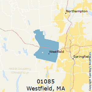 Westfield,Massachusetts County Map