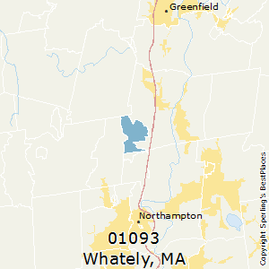 Whately,Massachusetts County Map