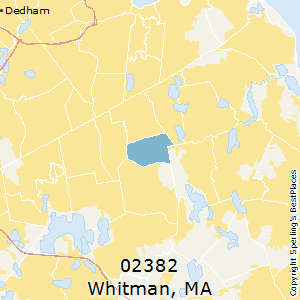 Whitman,Massachusetts County Map