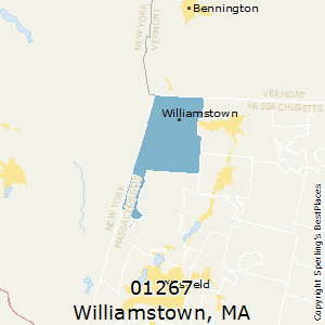 Williamstown,Massachusetts County Map