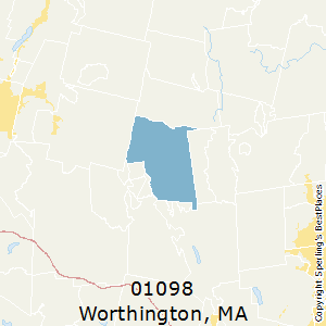 Worthington,Massachusetts County Map