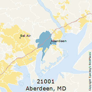 Aberdeen,Maryland County Map