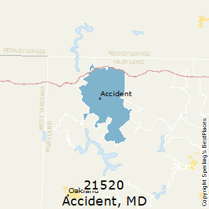 Accident,Maryland County Map