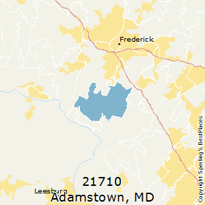 Adamstown,Maryland County Map