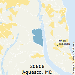 Aquasco,Maryland County Map